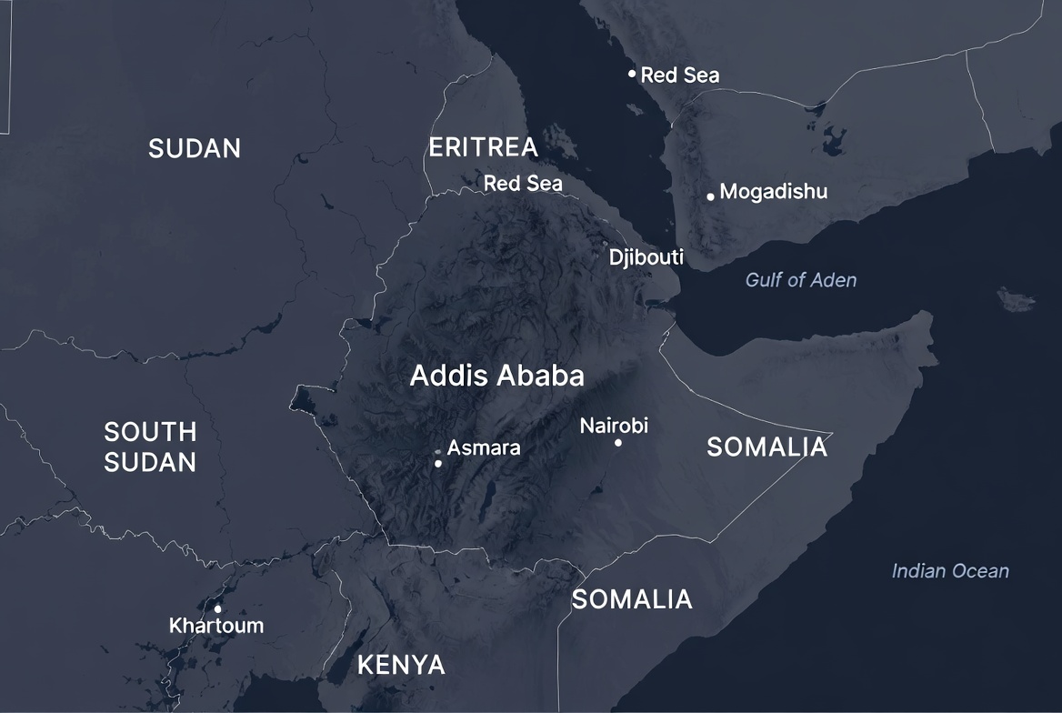 Regional connectivity across the Horn of Africa and global hubs